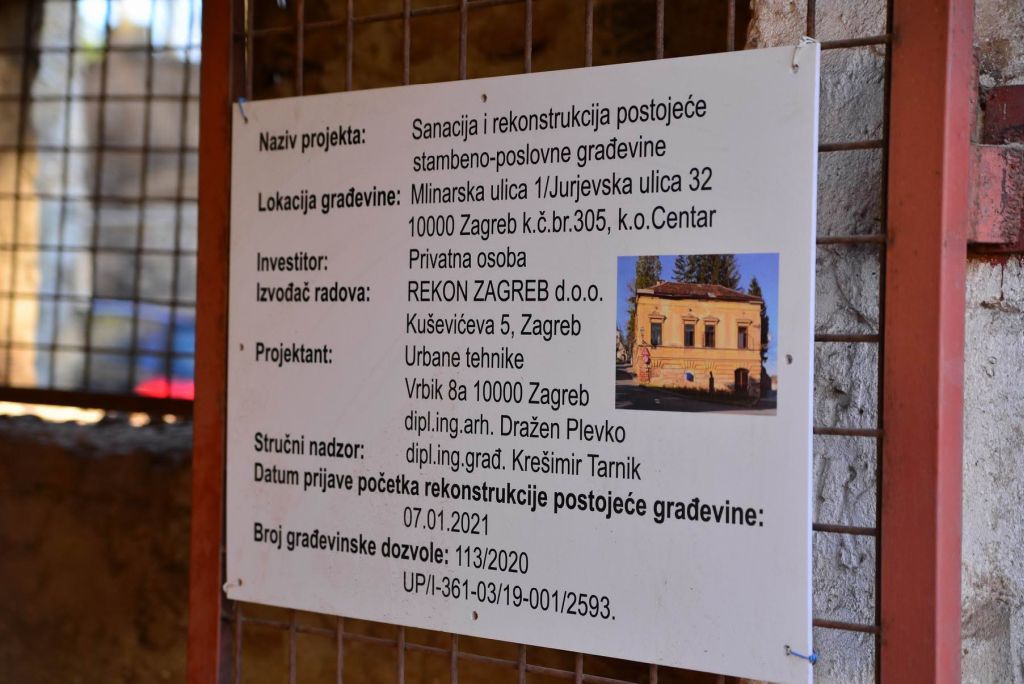 Kuća Župan-Ottinger, Jurjevska 32, Mlinarska 1, obnova